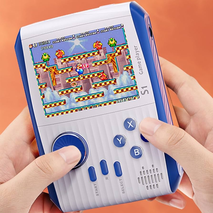 Amazon | ポータブルハンドヘルドゲーム レトロミニビデオゲーム